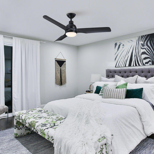 52" Cason Induatrial Downrod Mount Reversible Ceiling Fan with LED Lighting and Remote Control - Sweatfully