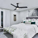 52" Cason Induatrial Downrod Mount Reversible Ceiling Fan with LED Lighting and Remote Control - Sweatfully