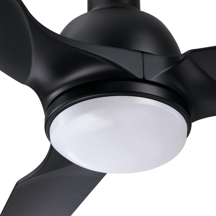 52" Cason Induatrial Downrod Mount Reversible Ceiling Fan with LED Lighting and Remote Control - Sweatfully