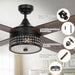 52" Cason Modern Downrod Mount Reversible Ceiling Fan with Lighting and Remote Control - Sweatfully
