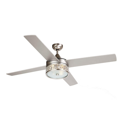 52" Cason Modern Downrod Mount Reversible Ceiling Fan with Lighting and Remote Control - Sweatfully