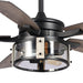 52" Coimbatore Farmhouse Downrod Mount Reversible Ceiling Fan with Lighting and Remote Control - Sweatfully