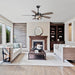 52" Coimbatore Farmhouse Downrod Mount Reversible Ceiling Fan with Lighting and Remote Control - Sweatfully