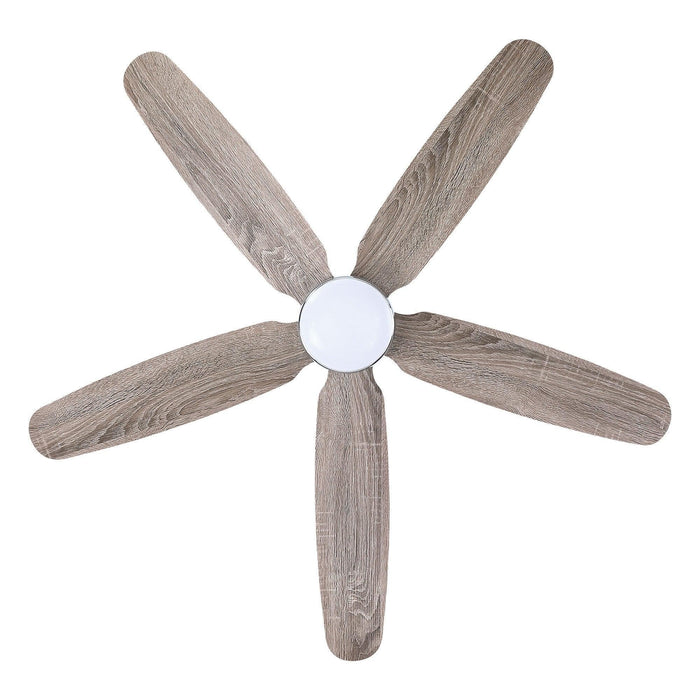 52" Dicken Farmhouse Downrod Mount Reversible Ceiling Fan with Lighting and Remote Control - Sweatfully