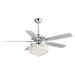 52" Elkton Modern Reversible Crystal Fandelier with Lighting and Remote Control - Sweatfully