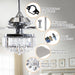 52" Elkton Modern Reversible Crystal Fandelier with Lighting and Remote Control - Sweatfully