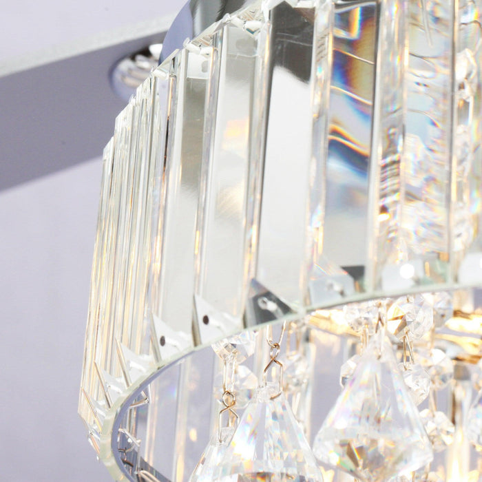 52" Elkton Modern Reversible Crystal Fandelier with Lighting and Remote Control - Sweatfully