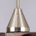 52" Farmhouse Satin Nickel Downrod Mount Reversible Crystal Ceiling Fan with Lighting and Remote Control - Sweatfully