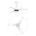 52" Farmhouse Satin Nickel Downrod Mount Reversible Crystal Ceiling Fan with Lighting and Remote Control - Sweatfully