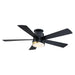 52" Flush Mount Smart Fan with LED Light - Sweatfully