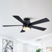 52" Flush Mount Smart Fan with LED Light - Sweatfully