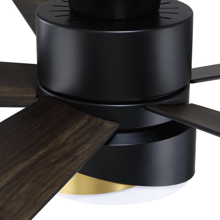 52" Flush Mount Smart Fan with LED Light - Sweatfully