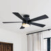 52" Flush Mount Smart Fan with LED Light - Sweatfully