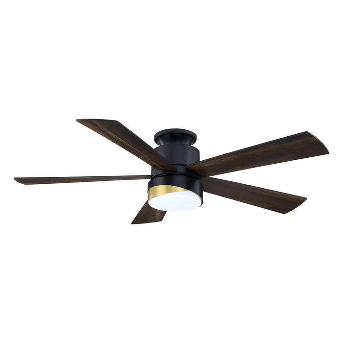 52" Flush Mount Smart Fan with LED Light - Sweatfully