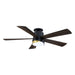 52" Flush Mount Smart Fan with LED Light - Sweatfully