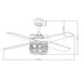 52" Hyderabad-Secunderabad Farmhouse Downrod Mount Reversible Ceiling Fan with Lighting and Remote Control - Sweatfully
