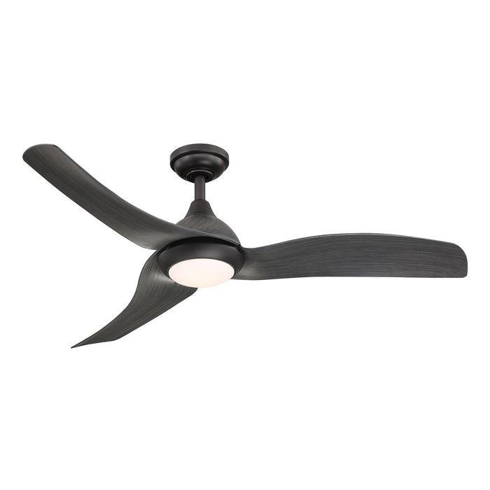 52" Industrial DC Motor Downrod Mount Reversible Ceiling Fan with LED Lighting and Remote Control - Sweatfully
