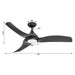 52" Industrial DC Motor Downrod Mount Reversible Ceiling Fan with LED Lighting and Remote Control - Sweatfully