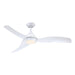 52" Industrial DC Motor Downrod Mount Reversible Ceiling Fan with LED Lighting and Remote Control - Sweatfully