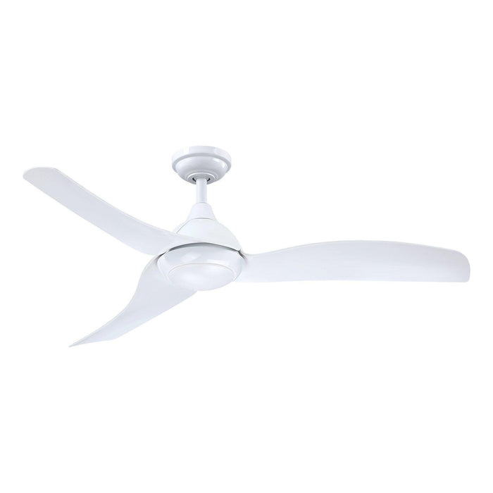52" Industrial DC Motor Downrod Mount Reversible Ceiling Fan with LED Lighting and Remote Control - Sweatfully