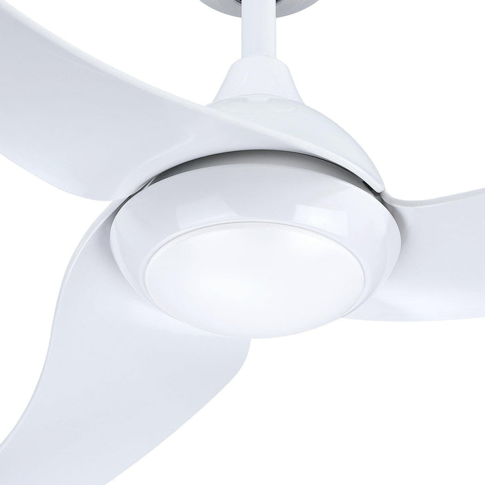 52" Industrial DC Motor Downrod Mount Reversible Ceiling Fan with LED Lighting and Remote Control - Sweatfully