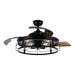 52" Jamshedpur Industrial Downrod Mount Ceiling Fan with Lighting and Remote Control - Sweatfully