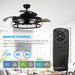 52" Jamshedpur Industrial Downrod Mount Ceiling Fan with Lighting and Remote Control - Sweatfully