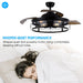 52" Jamshedpur Industrial Downrod Mount Ceiling Fan with Lighting and Remote Control - Sweatfully