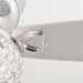 52" Kanpur Modern Chrome Flush Mount Reversible Crystal Ceiling Fan with Lighting and Remote Control - Sweatfully