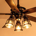 52" Kashmir Traditional Downrod Mount Reversible Ceiling Fan with Lighting and Remote Control - Sweatfully