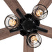 52" Kashmir Traditional Downrod Mount Reversible Ceiling Fan with Lighting and Remote Control - Sweatfully