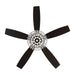 52" Kerala Modern Chrome Downrod Mount Reversible Crystal Ceiling Fan with Lighting and Remote Control - Sweatfully