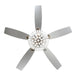 52" Kerala Modern Chrome Downrod Mount Reversible Crystal Ceiling Fan with Lighting and Remote Control - Sweatfully