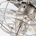 52" Kyla Industrial Brushed Nickel Reversible Caged Ceiling Fan with Lighting - Sweatfully