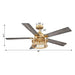 52" Lucknow Industrial Black Reversible Ceiling Fan with Lighting and Remote Control - Sweatfully