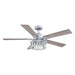 52" Lucknow Industrial Black Reversible Ceiling Fan with Lighting and Remote Control - Sweatfully