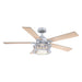 52" Lucknow Industrial Black Reversible Ceiling Fan with Lighting and Remote Control - Sweatfully