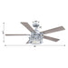 52" Lucknow Industrial Black Reversible Ceiling Fan with Lighting and Remote Control - Sweatfully