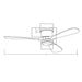 52" Mayna Modern Flush Mount Reversible Ceiling Fan with LED Lighting and Remote Control - Sweatfully