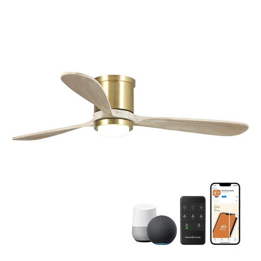 52" Mayna Smart Fan with LED Light and Remote Control - Sweatfully