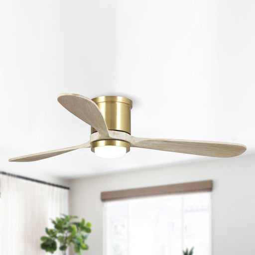 52" Mayna Smart Fan with LED Light and Remote Control - Sweatfully