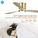 52" Mayna Smart Fan with LED Light and Remote Control - Sweatfully