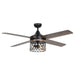 52" Mirelle Farmhouse Downrod Mount Reversible Ceiling Fan with Lighting and Remote Control - Sweatfully
