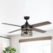 52" Mirelle Farmhouse Downrod Mount Reversible Ceiling Fan with Lighting and Remote Control - Sweatfully