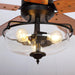 52" Mumbai Industrial Downrod Mount Reversible Ceiling Fan with Lighting and Remote Control - Sweatfully