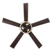 52" New Delhi Industrial Downrod Mount Reversible Ceiling Fan with Lighting and Remote Control - Sweatfully