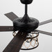52" New Delhi Industrial Downrod Mount Reversible Ceiling Fan with Lighting and Remote Control - Sweatfully