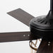 52" New Delhi Industrial Downrod Mount Reversible Ceiling Fan with Lighting and Remote Control - Sweatfully