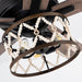 52" New Delhi Industrial Downrod Mount Reversible Ceiling Fan with Lighting and Remote Control - Sweatfully