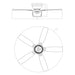 52" Panipat Modern Chrome Flush Mount Reversible Crystal Ceiling Fan with Lighting and Remote Control - Sweatfully